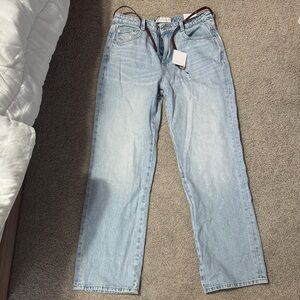Zara Women's Vintage Wash Straight Leg Jeans